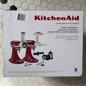 Sold: KitchenAid food grinder, sausage stuffer, fresh prep
